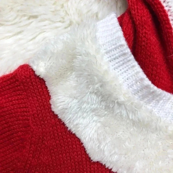 Christmas Santa Hooded Sweater  Toddler Size 3T - Picture 6 of 15